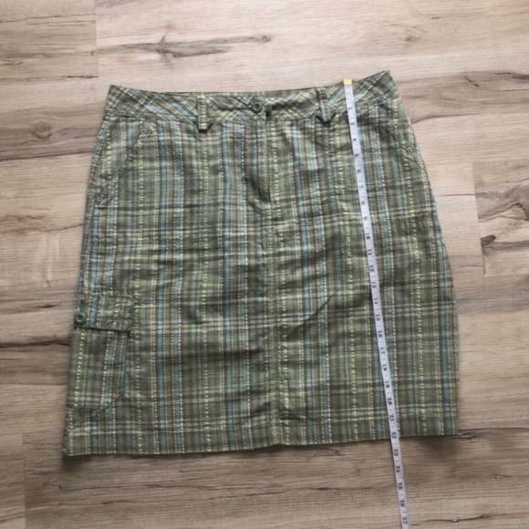 Woolrich Olive Plaid Mini Skirt - Picture 4 of 7